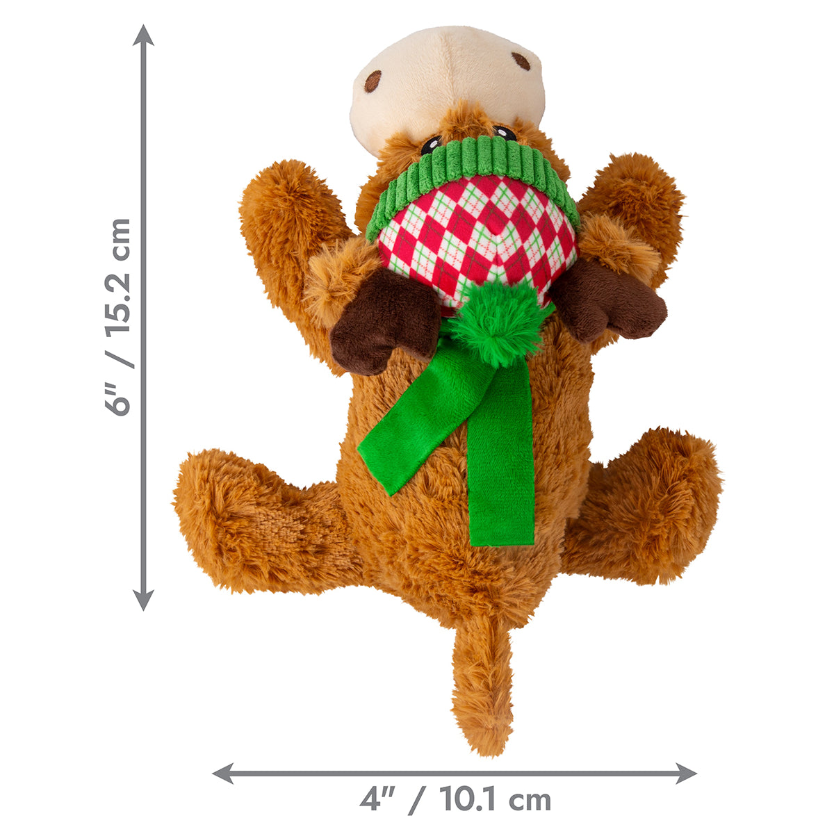 KONG Holiday Cozie™ Reindeer Dog Toy Md
