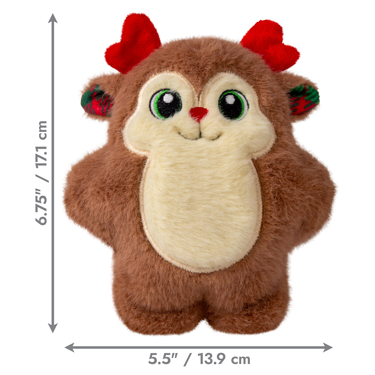 KONG Holiday Snuzzles Reindeer Dog Toy Sm