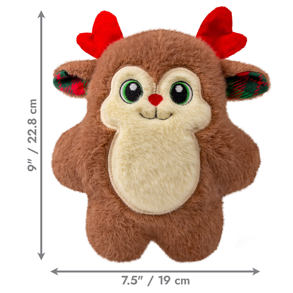 KONG Holiday Snuzzles Reindeer Dog Toy Md