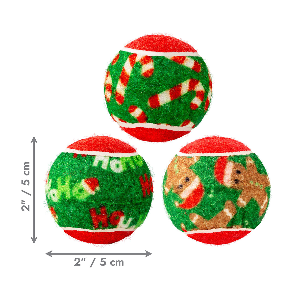 KONG Holiday SqueakAir® Balls 6-pk Dog Toy Sm