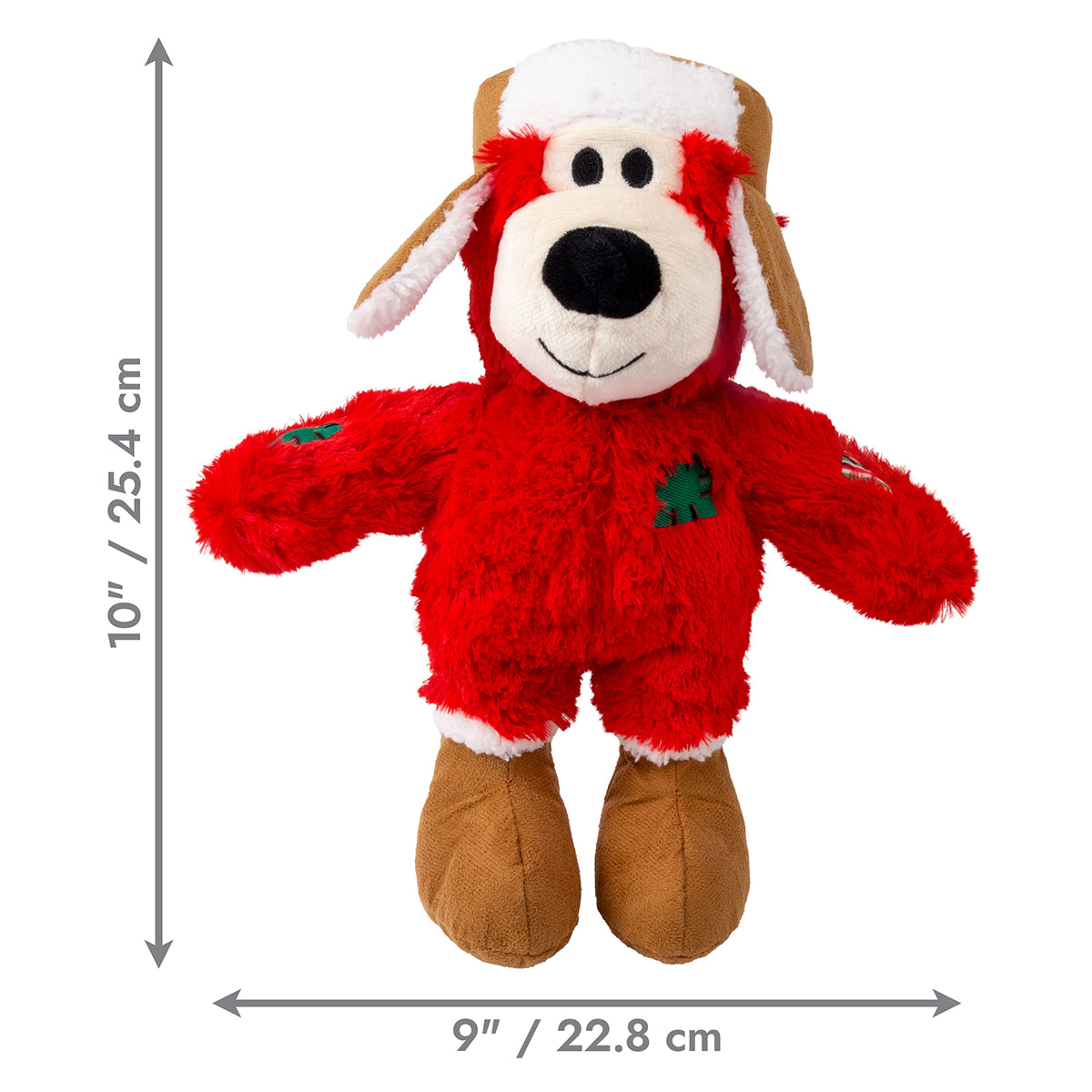 KONG Holiday Wild Knots Bear Dog Toy Assorted Md/Lg