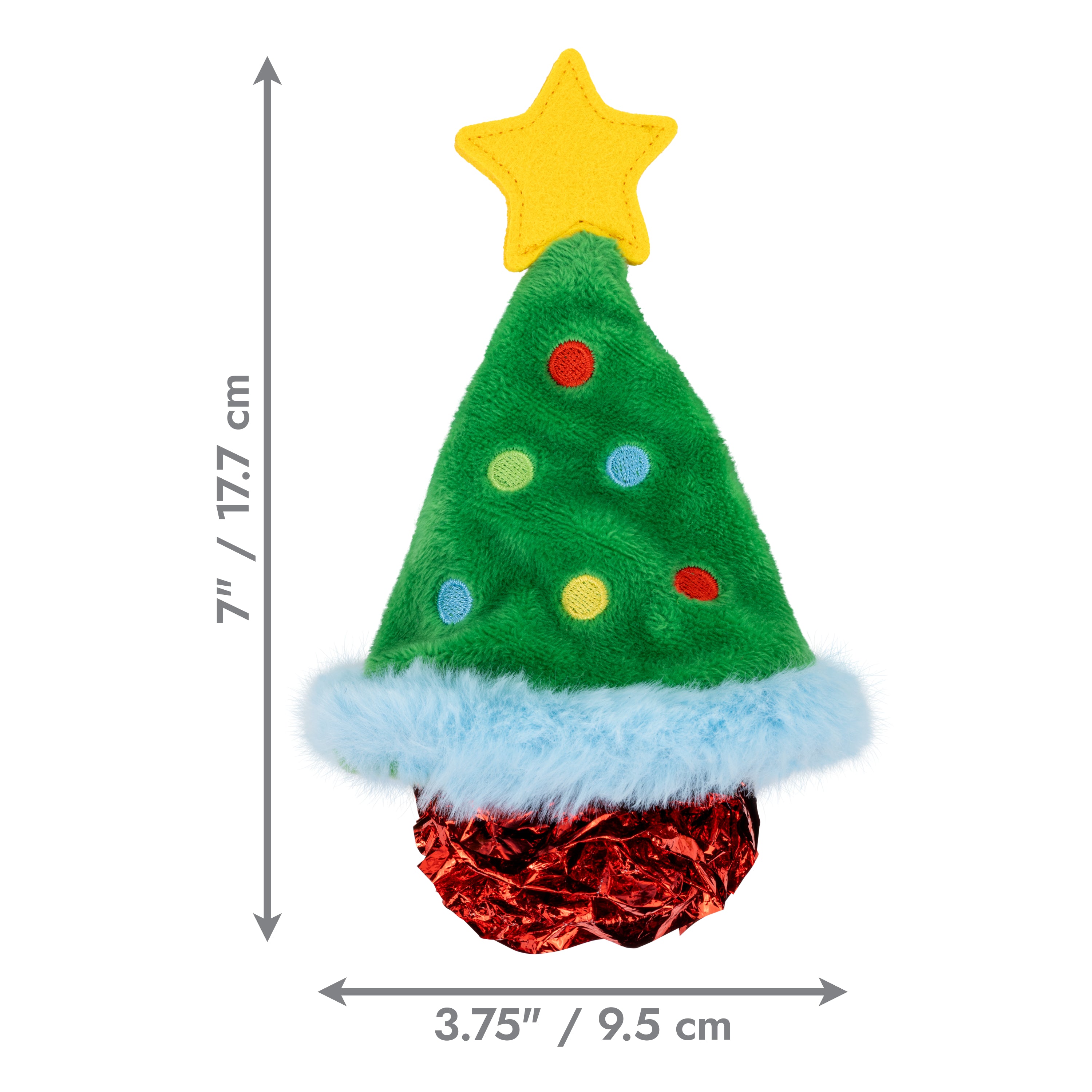 KONG Holiday Crackles Christmas Tree Green