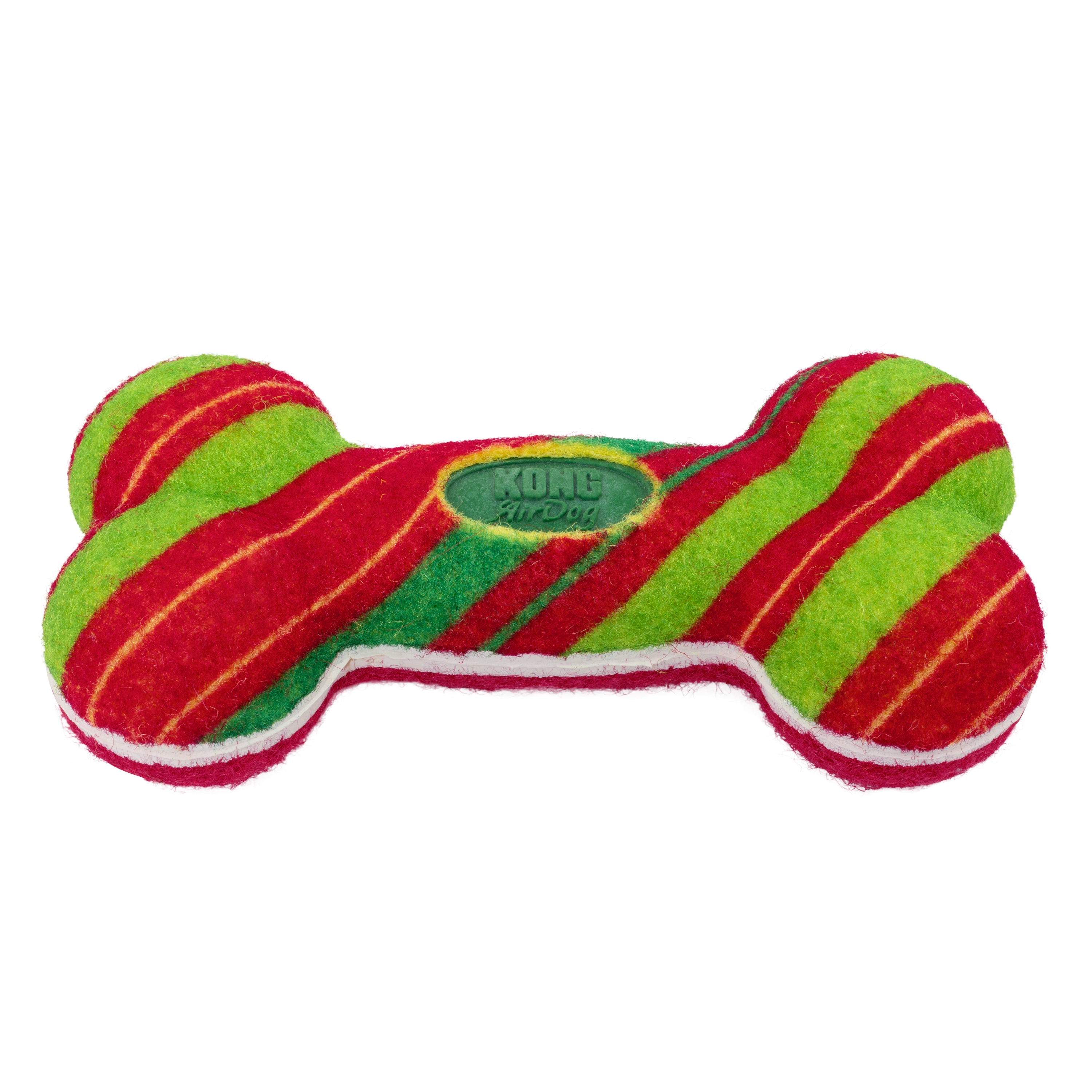 KONG Holiday AirDog® Squeaker Bone Stripe Sm