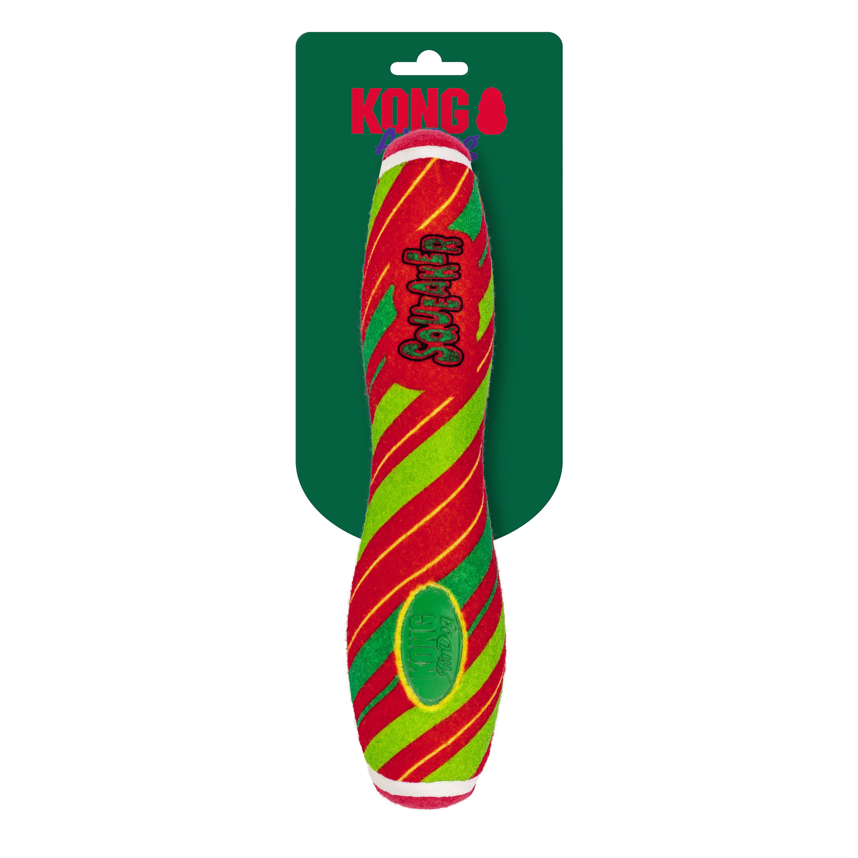 KONG Holiday AirDog® Squeaker Stick Stripe Lg