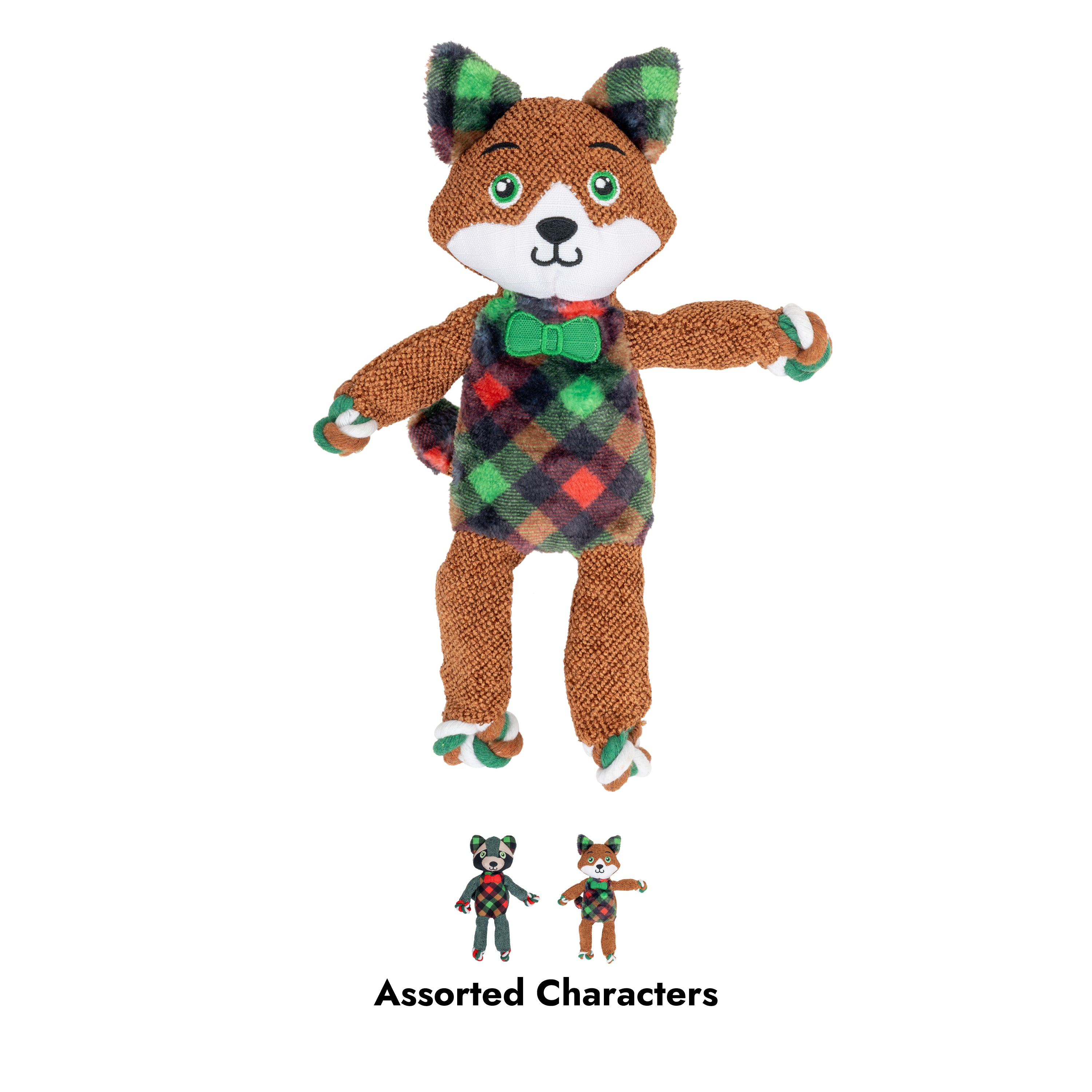 KONG Holiday Floppy Knots Dapper Assorted Sm/Md