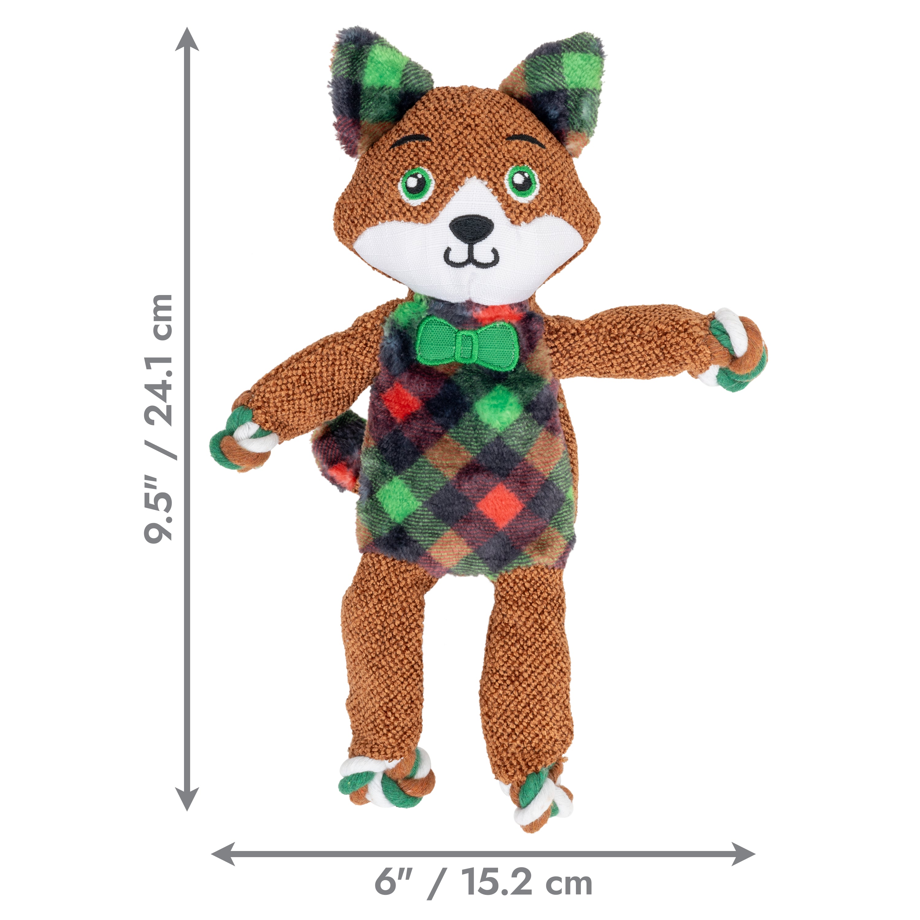 KONG Holiday Floppy Knots Dapper Assorted Sm/Md