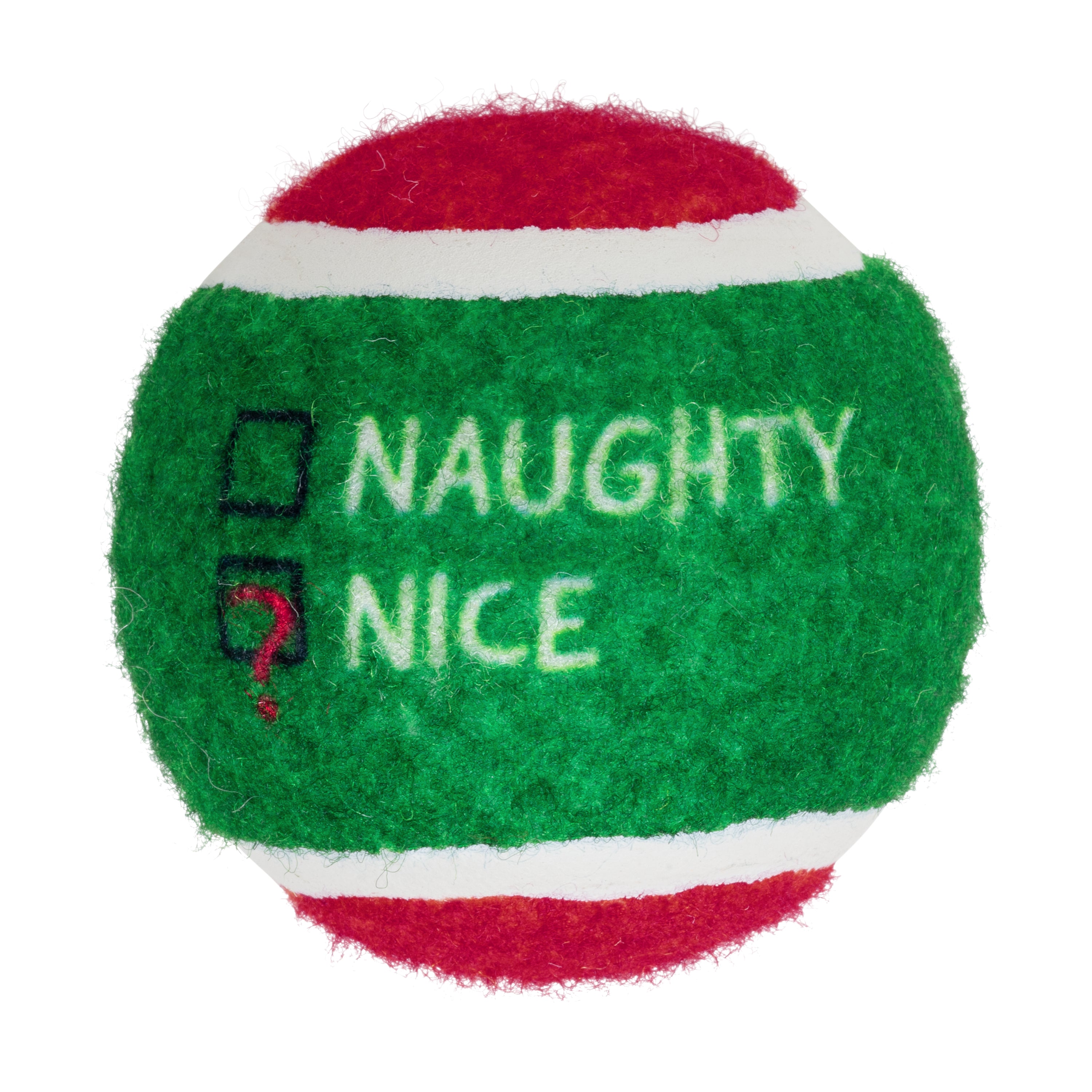 KONG Holiday Grinz Naughty & Nice Sport Balls 3-pk Md