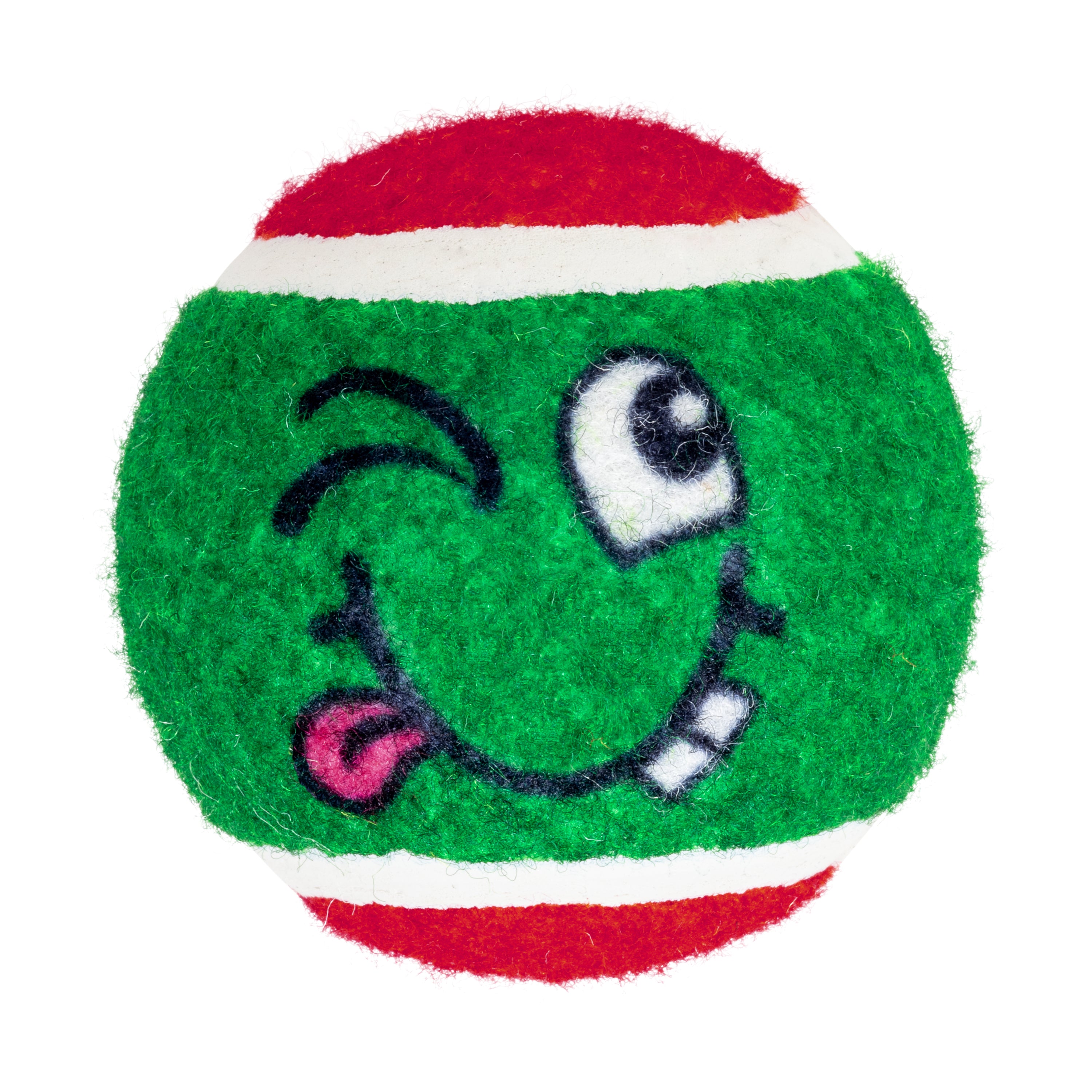 KONG Holiday Grinz Naughty & Nice Sport Balls 3-pk Md