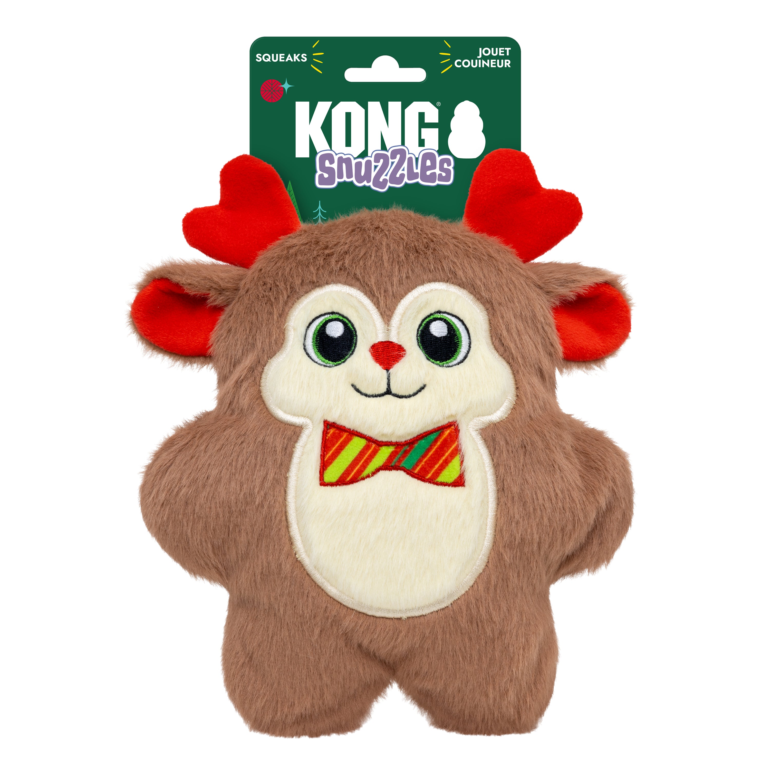 KONG Holiday Snuzzles Bow Tie Reindeer Md