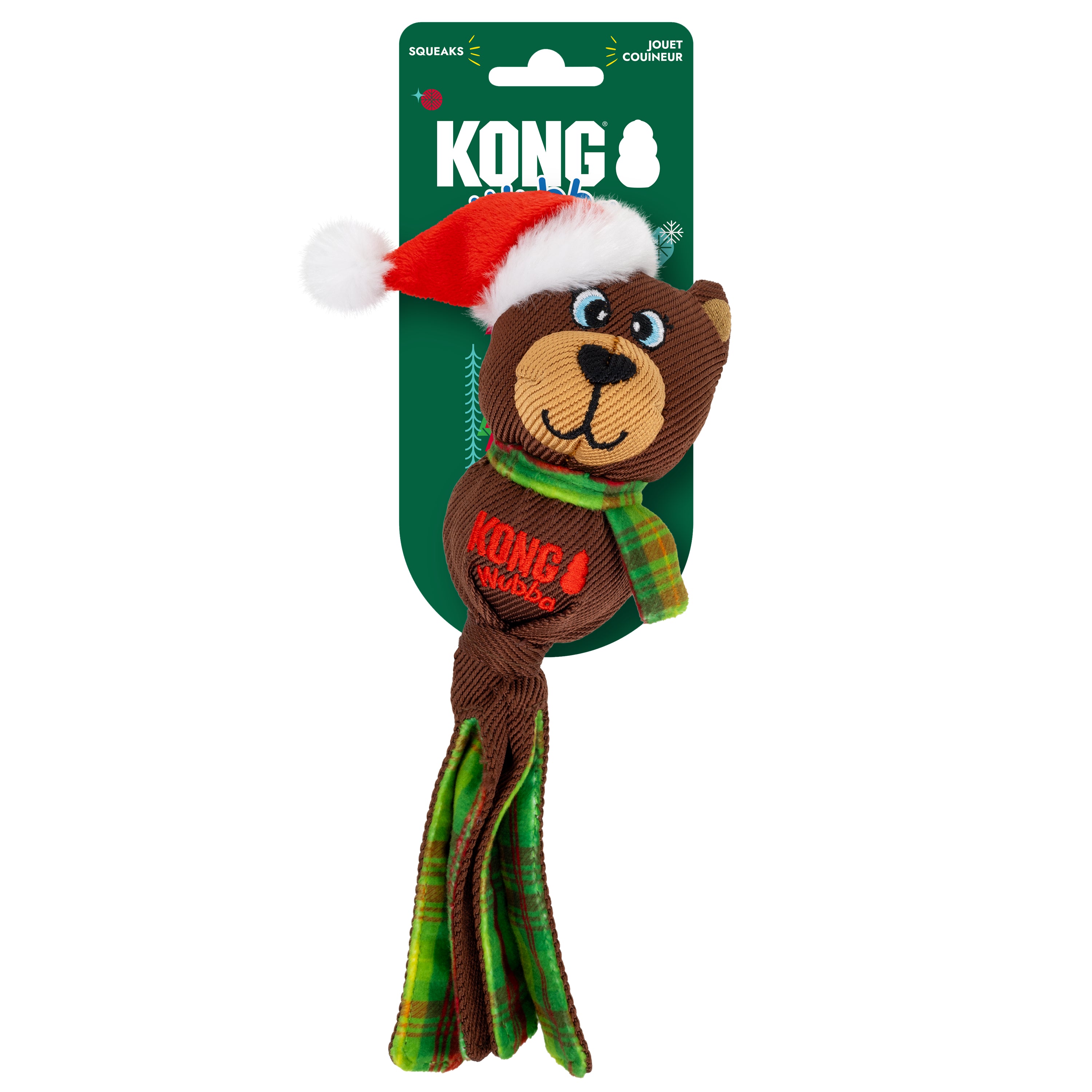 KONG Holiday Wubba® RB Assorted Sm