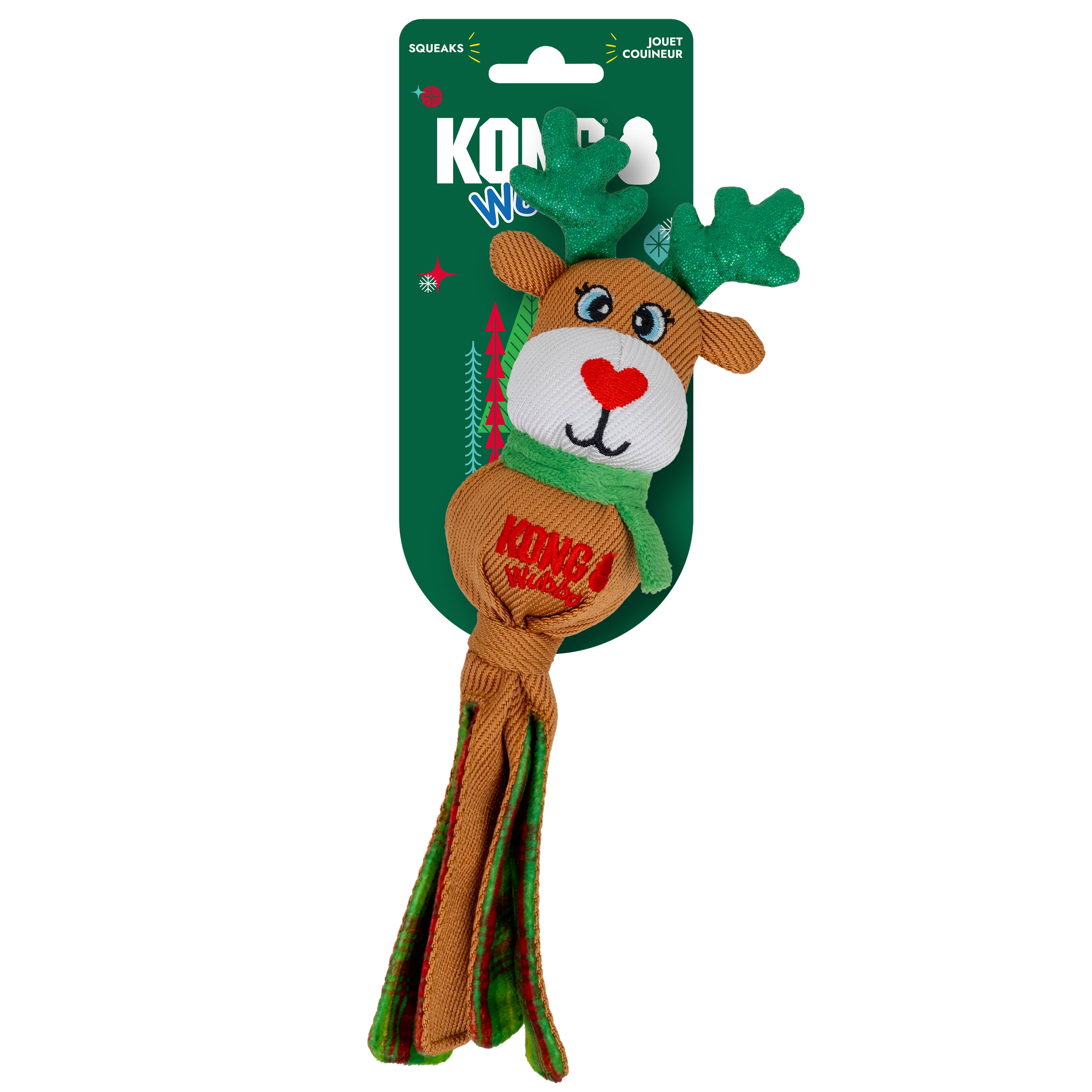 KONG Holiday Wubba® RB Assorted Sm