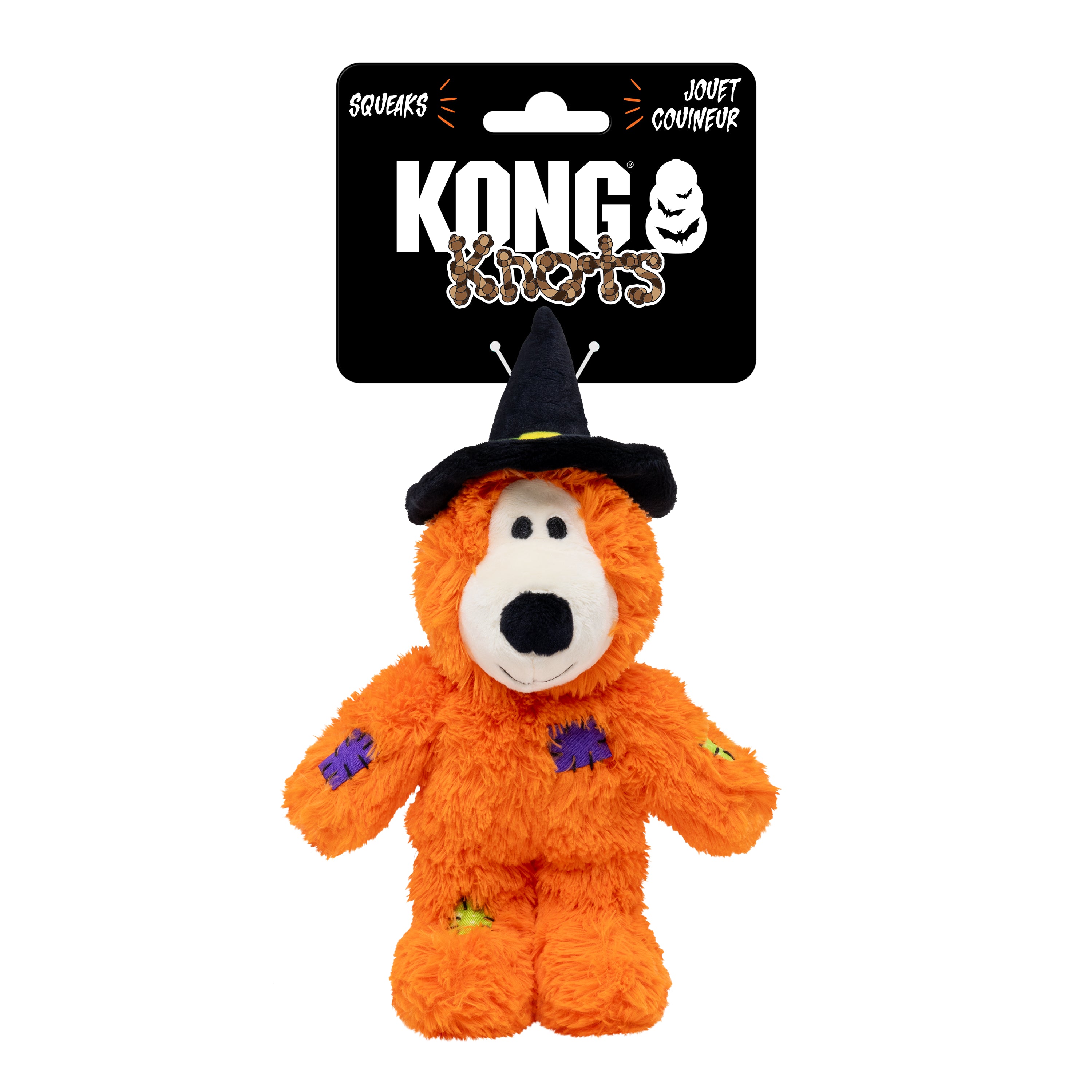 KONG Halloween Wild Knots Witch Bear Orange Sm/Md