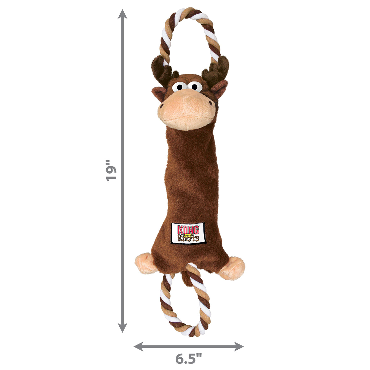 KONG® Tugger Knots Moose Dog Rope Toy Medium/Large