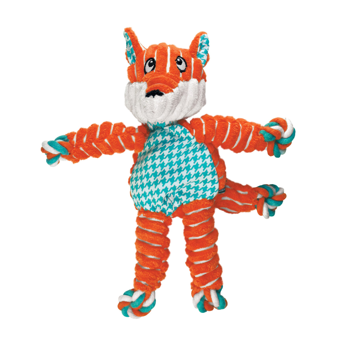 KONG® Floppy Knots Fox Dog Rope Toy Small/Medium