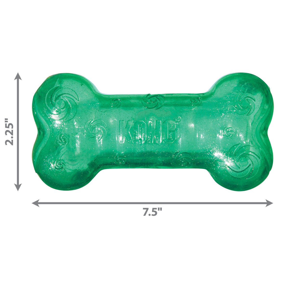 KONG® Squeezz® Crackle Bone Dog Fetch Toy Assorted Large