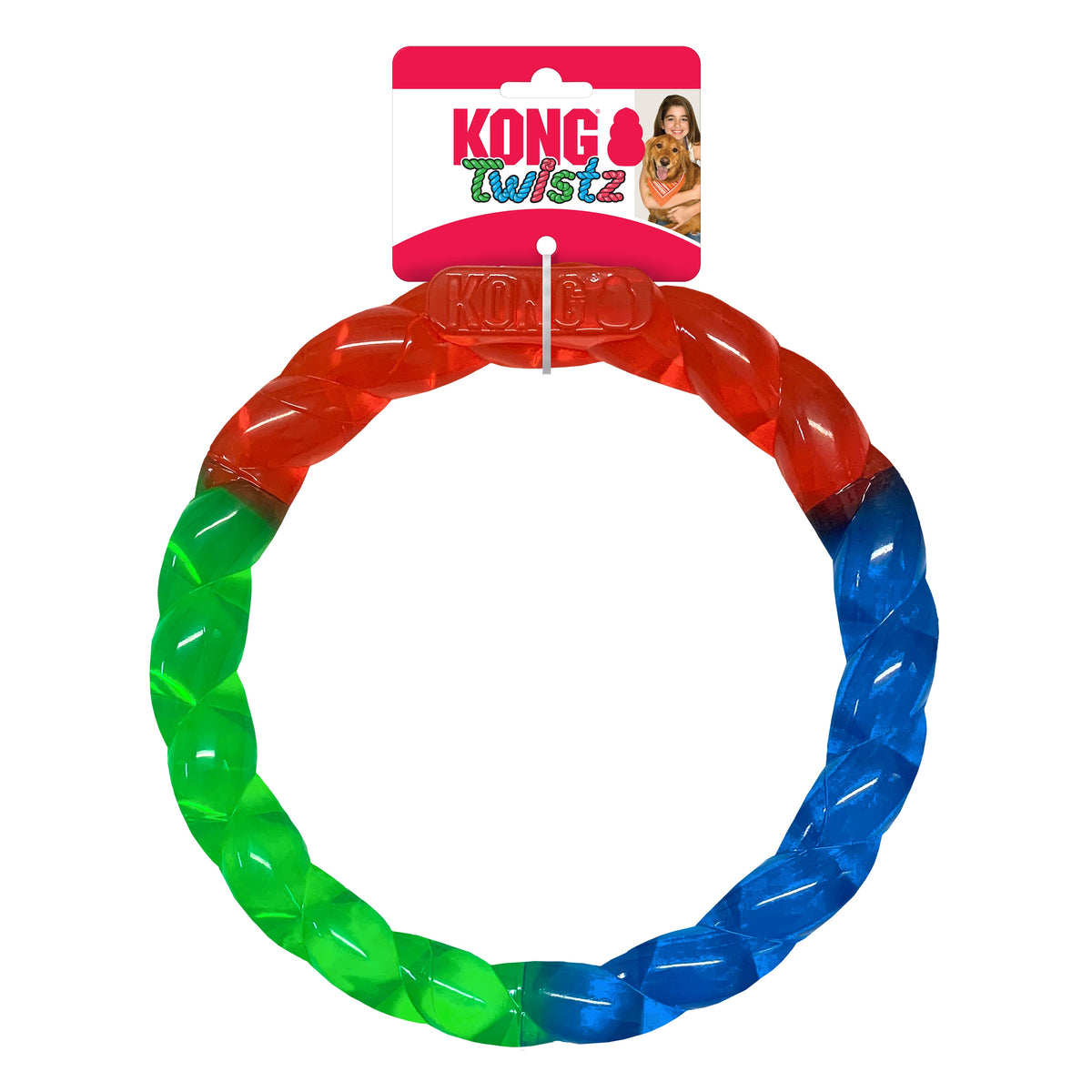 KONG® Twistz Ring Dog Tug Toy Large