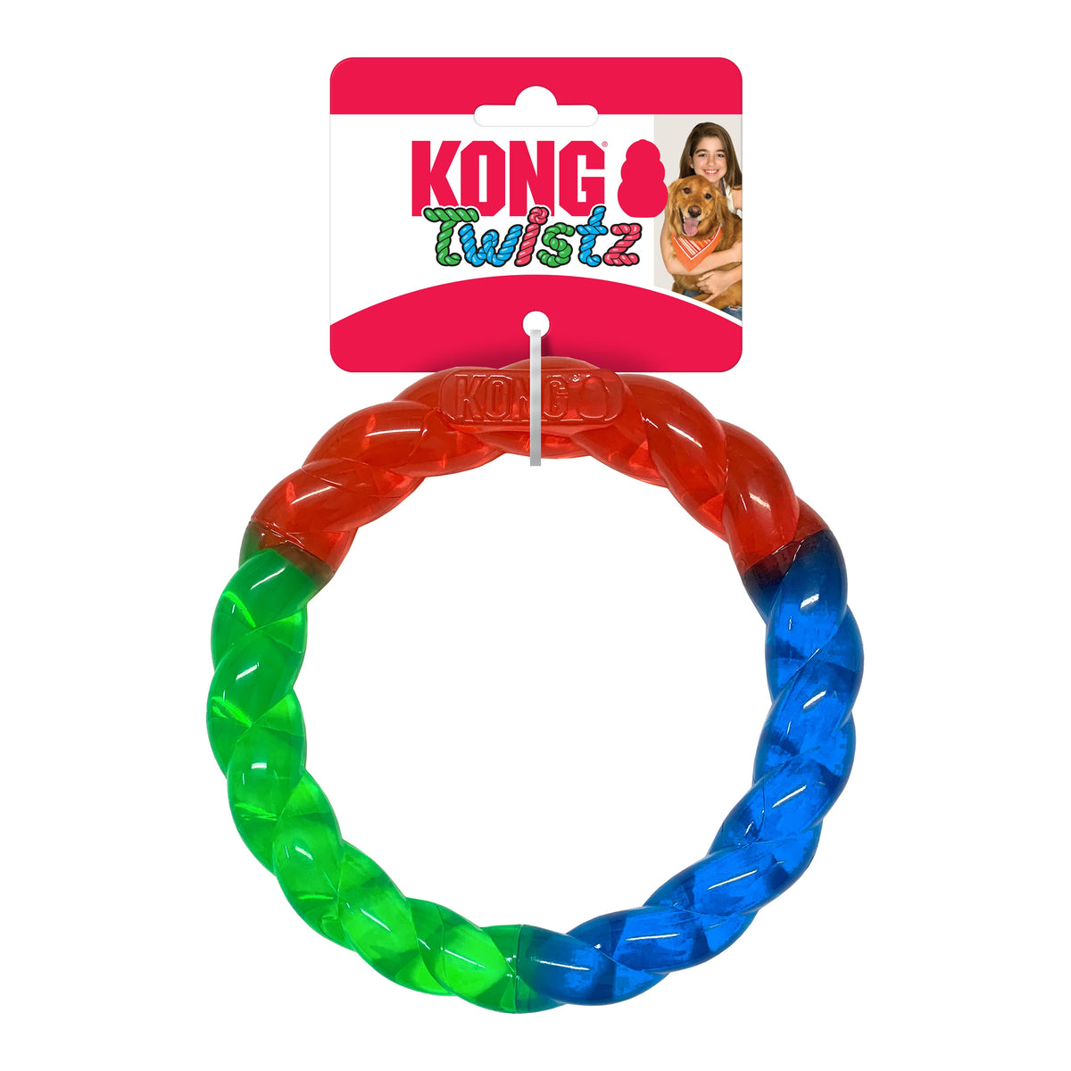 KONG® Twistz Ring Dog Tug Toy Small