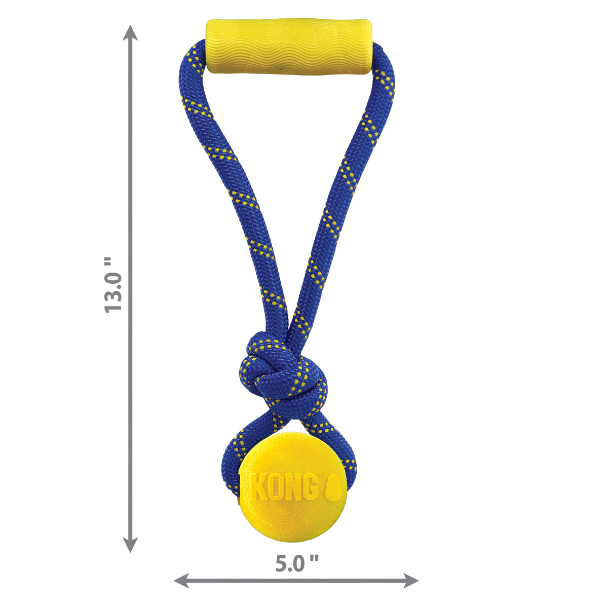 KONG® Jaxx Brights Tug w/Ball Dog Toy Assorted Medium