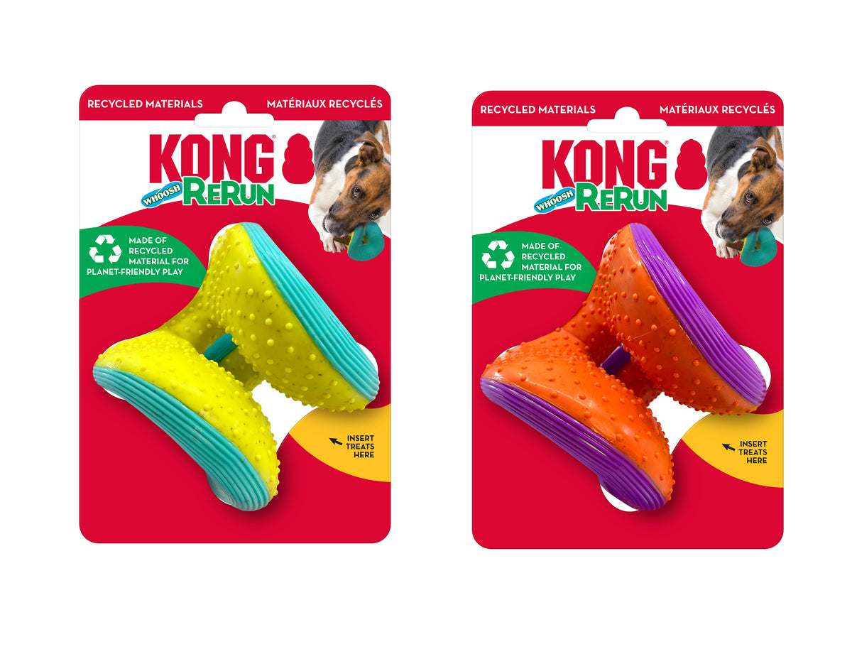 KONG® Rerun Whoosh Ball Dog Fetch Toy Assorted Small/Medium