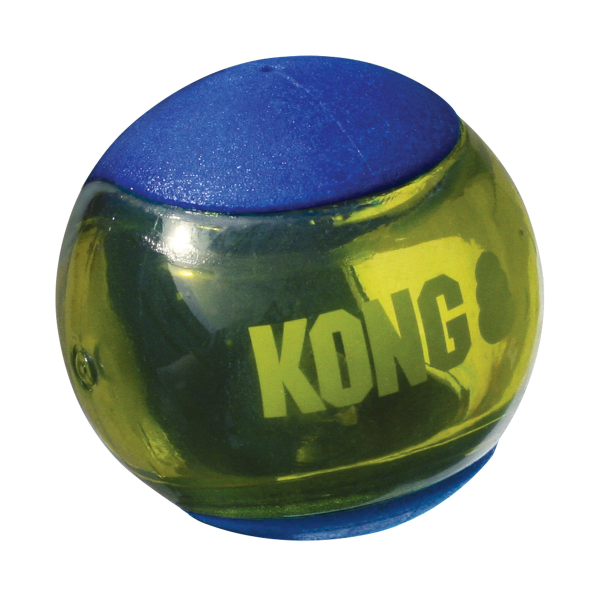 KONG® Squeezz Action Ball Dog Chew Toy Blue Medium
