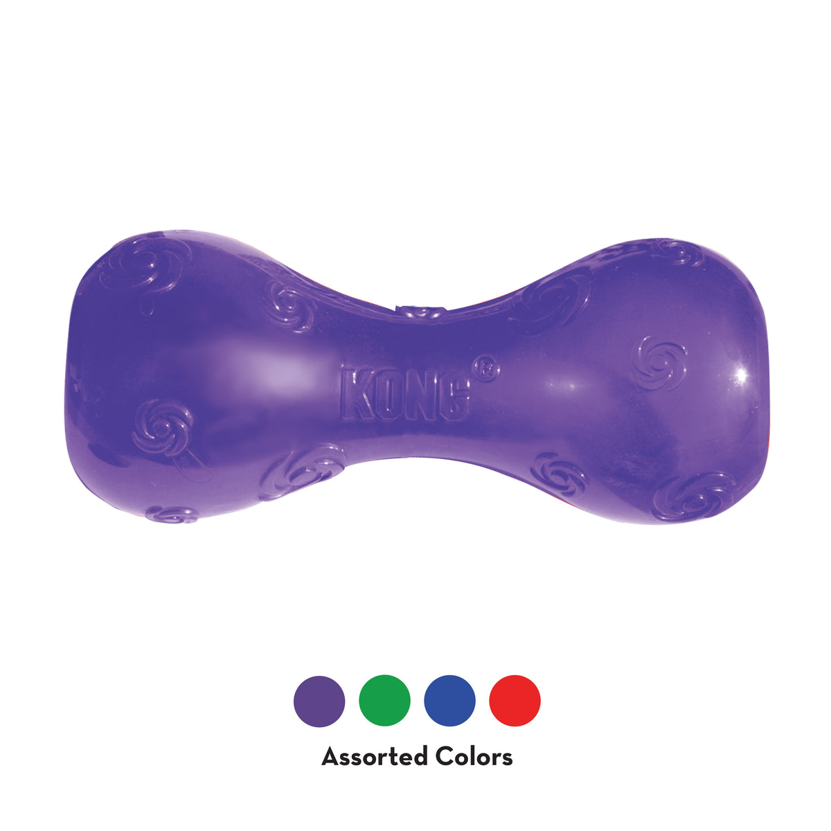 KONG® Squeezz Dumbbell Dog Chew Toy Assorted Small
