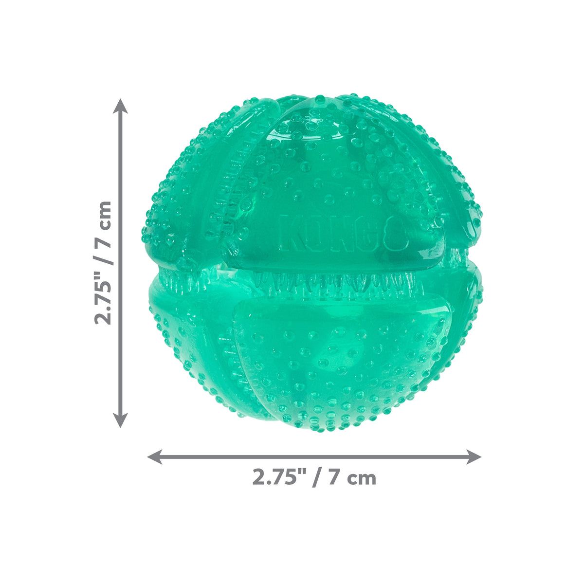 KONG® Squeezz Dental Ball Dog Chew Toy Medium
