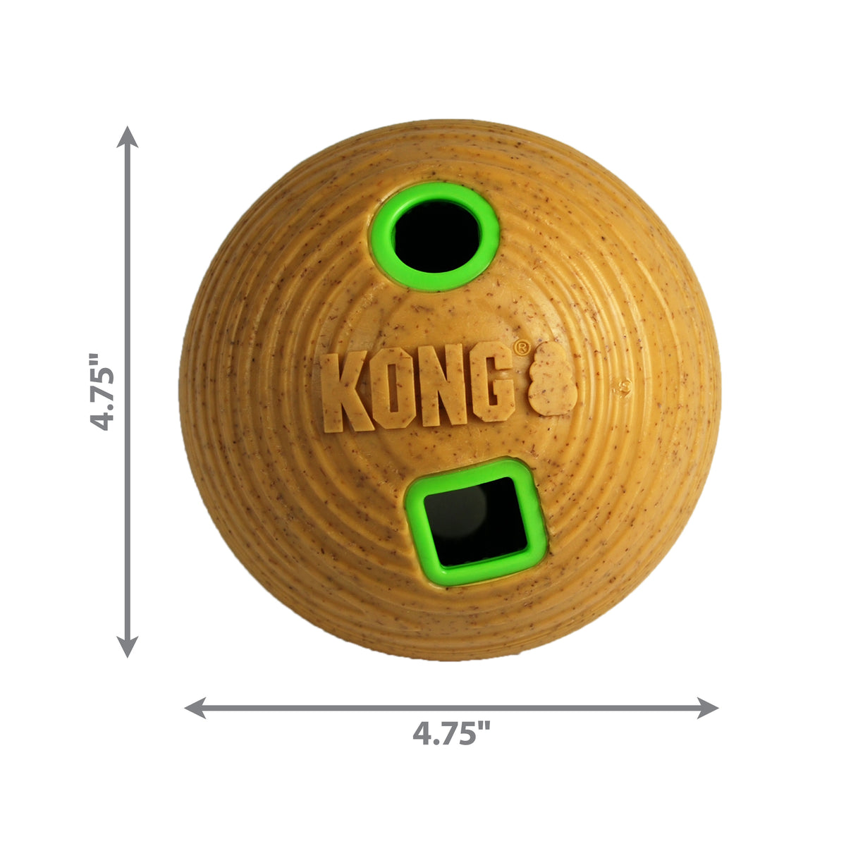 KONG® Bamboo Feeder Ball Dog Enrichment Toy Medium