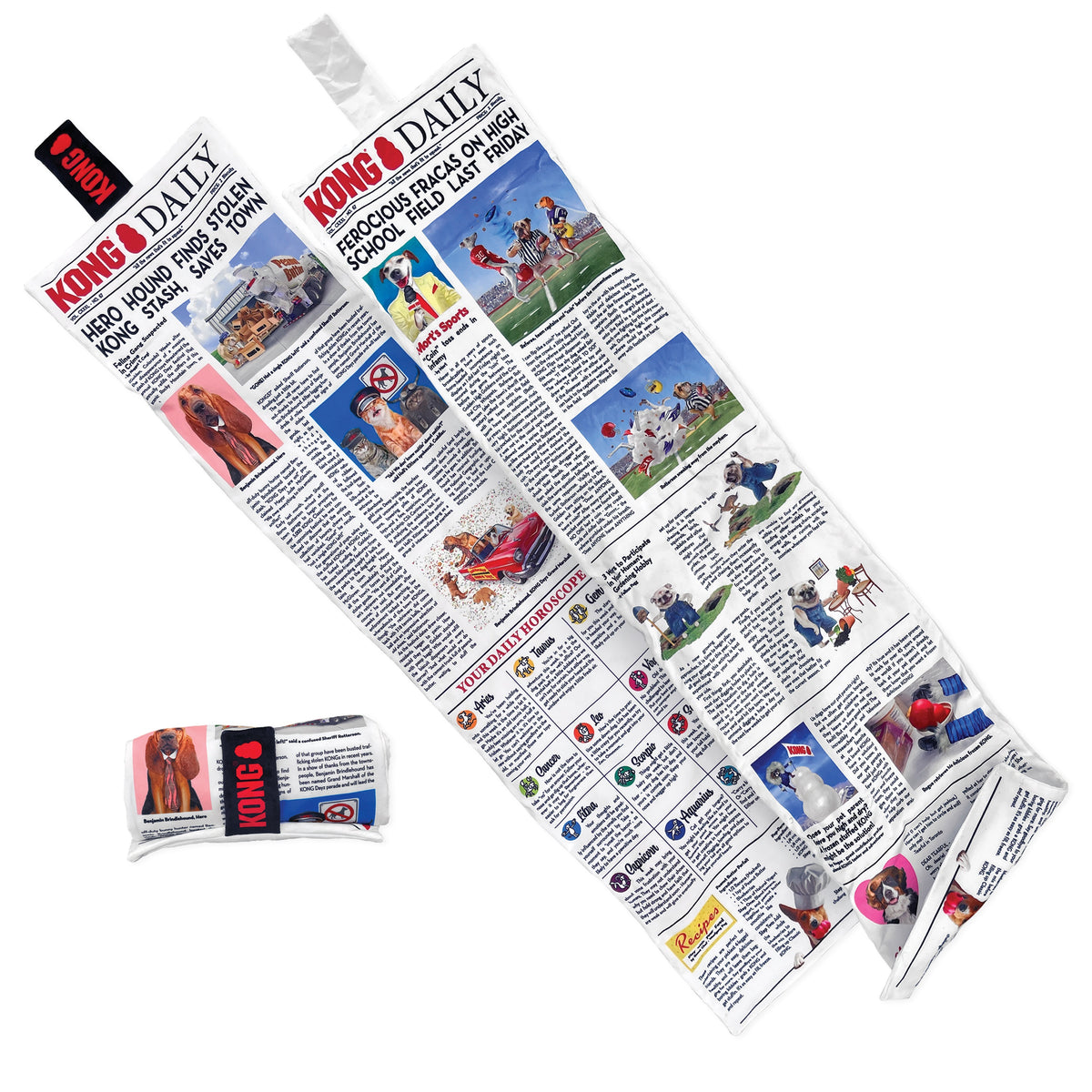 KONG® Daily Newspaper Dog Tug Toy XL