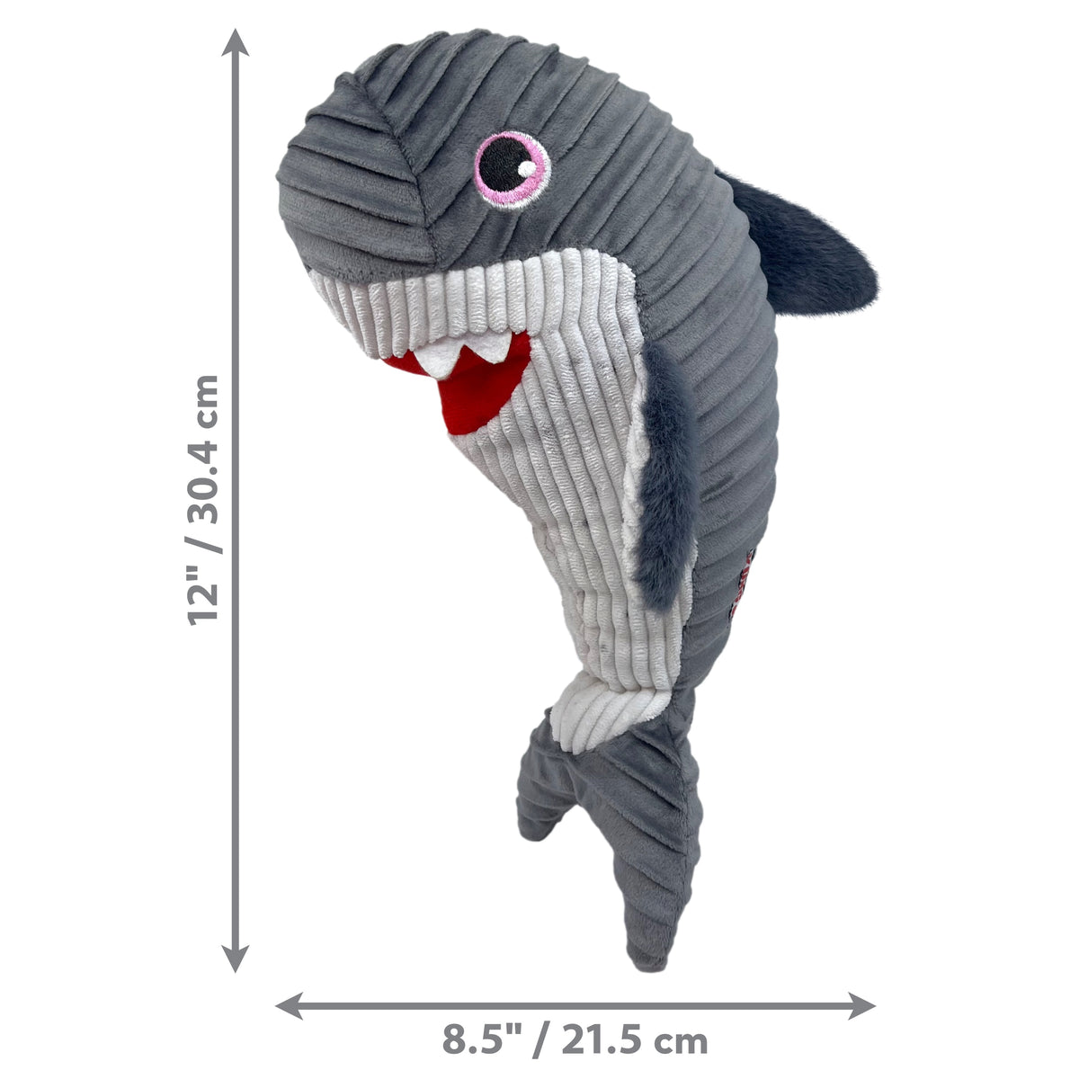 KONG® Cuteseas® Rufflez Shark Dog Plush Toy Medium/Large