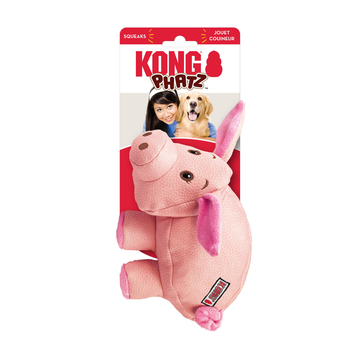KONG® Phatz™ Pig Dog Chew Toy Medium