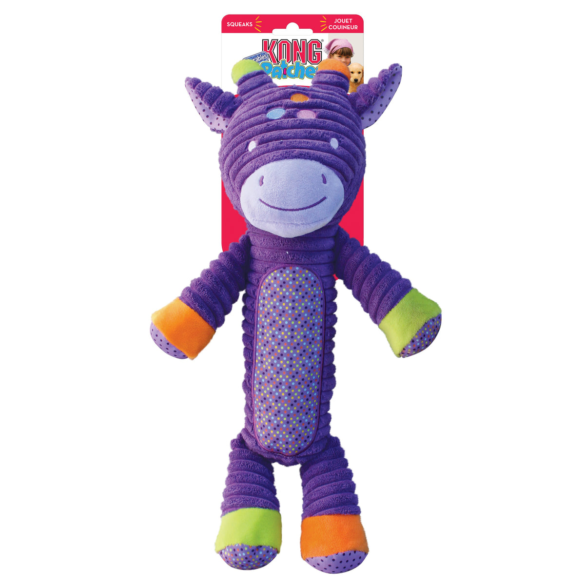 KONG® Patches Adorables Giraffe Dog Plush Toy XL