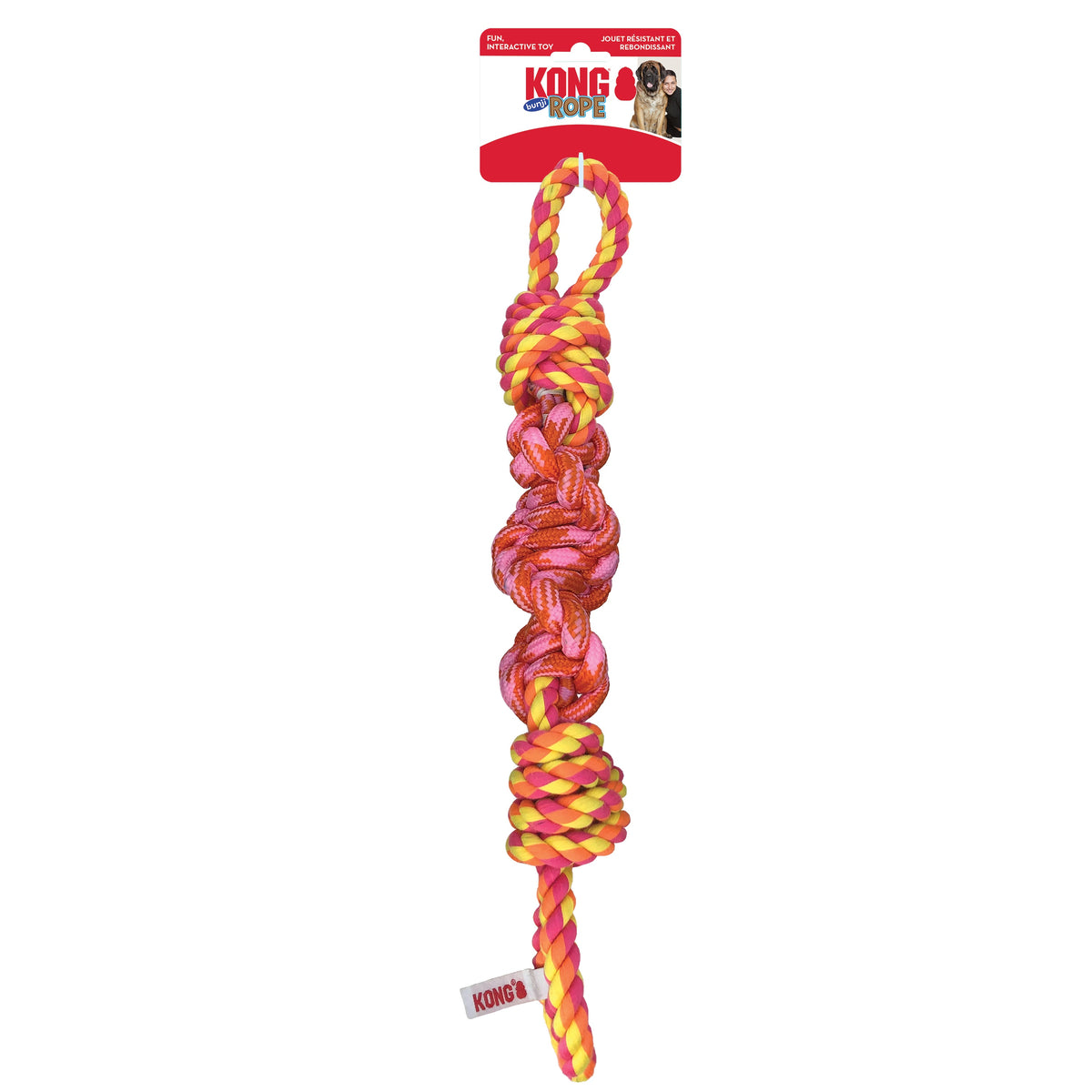 KONG® Rope Bunji Dog Toy Assorted Medium