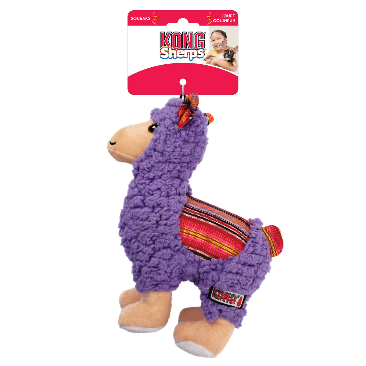 KONG® Sherps Llama Dog Plush Toy Medium