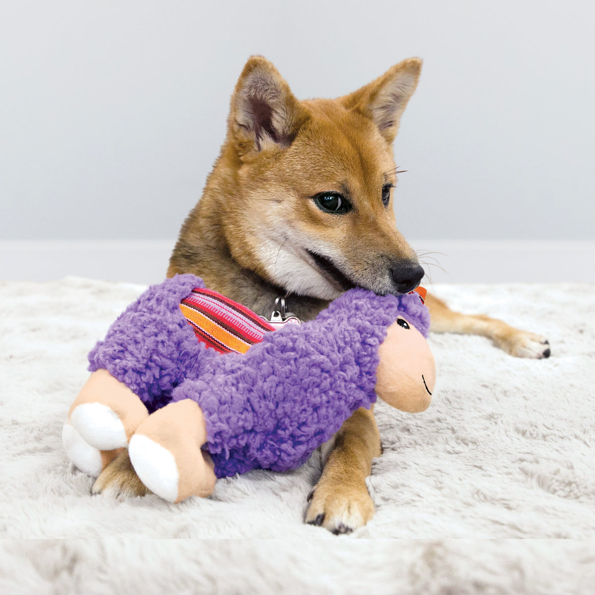 KONG® Sherps Llama Dog Plush Toy Medium