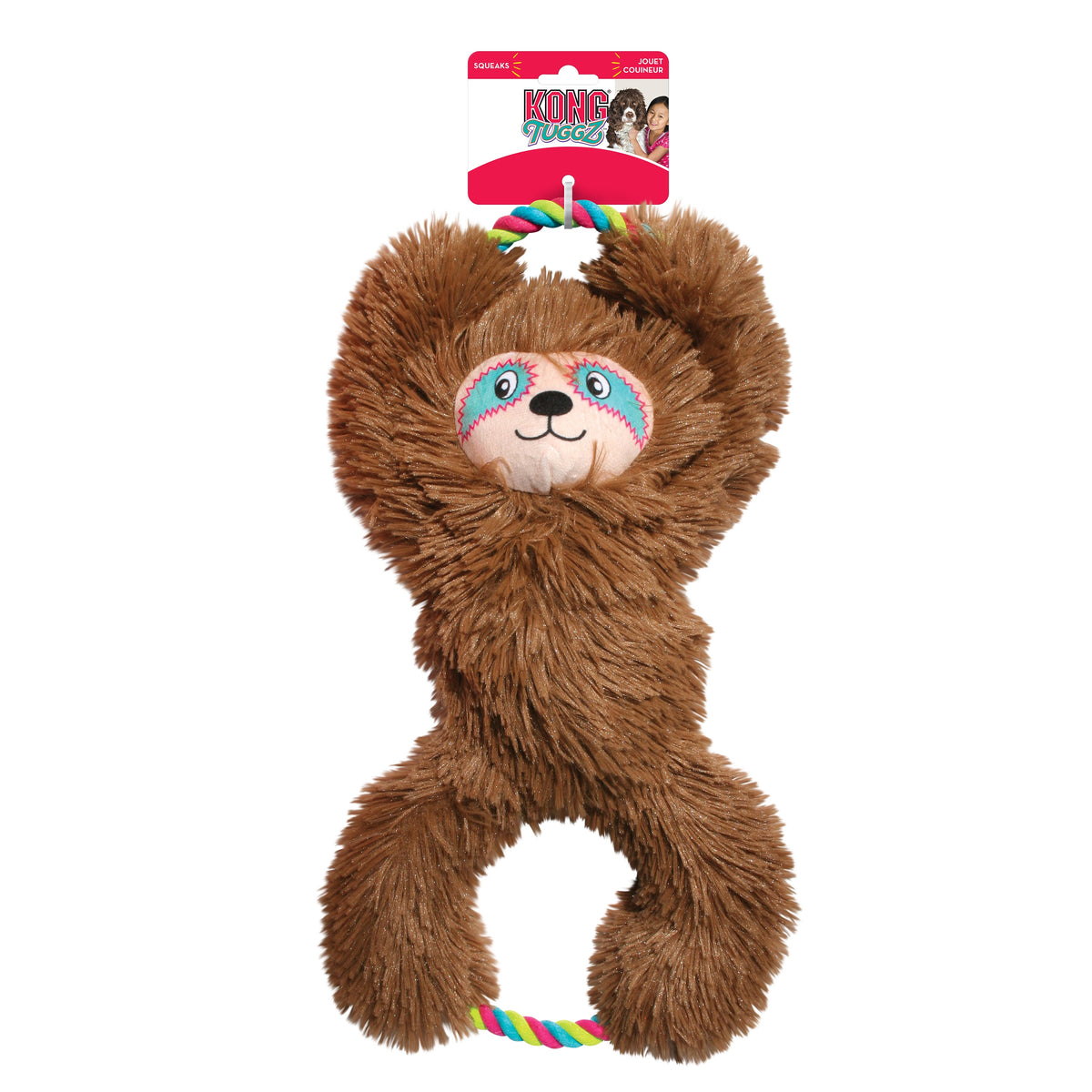KONG® Tuggz Sloth Dog Tug Toy XL