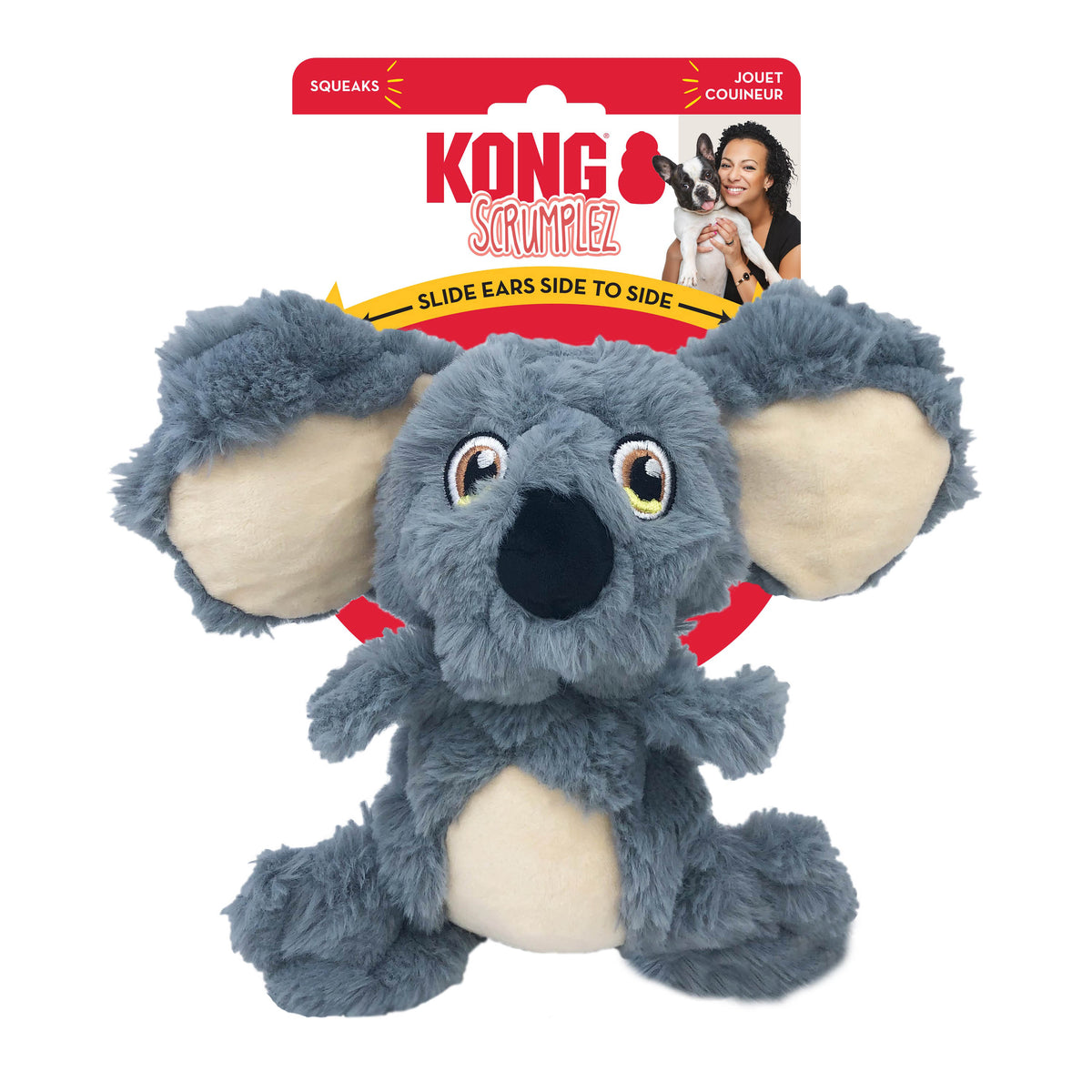 KONG® Scrumplez Koala Dog Plush Toy Medium
