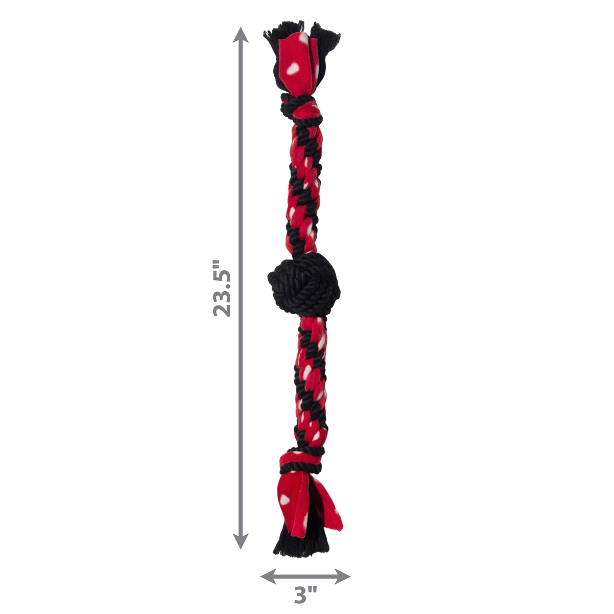 KONG® Signature Rope Dual Knot w/Ball Dog Toy