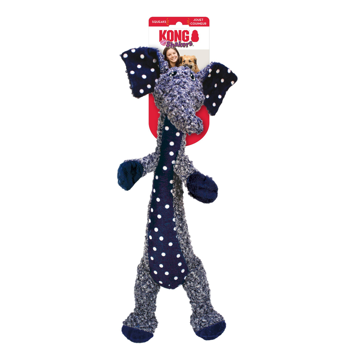 KONG® Shakers™ Luvs Elephant Dog Plush Toy Large