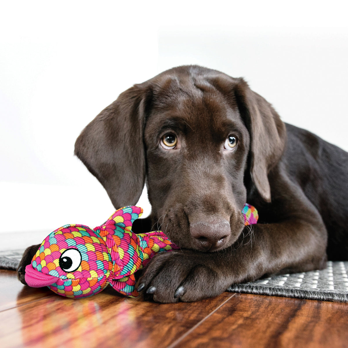 KONG® Wubba Finz Dog Tug Toy Pink Large