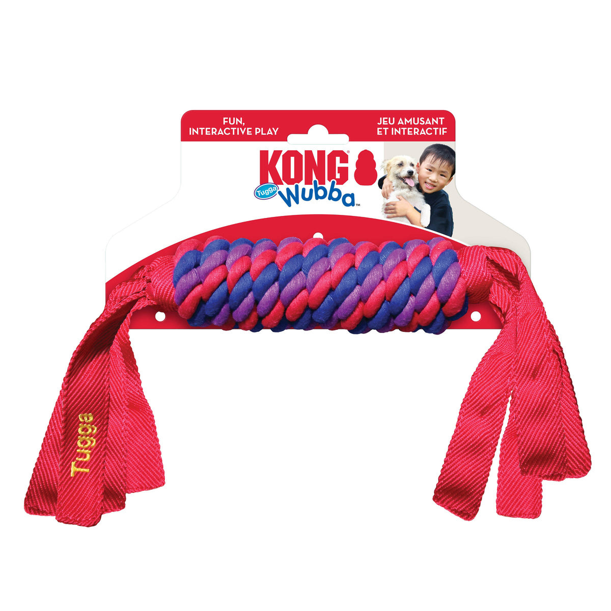 KONG® Tugga Wubba Dog Tug Toy Assorted Large