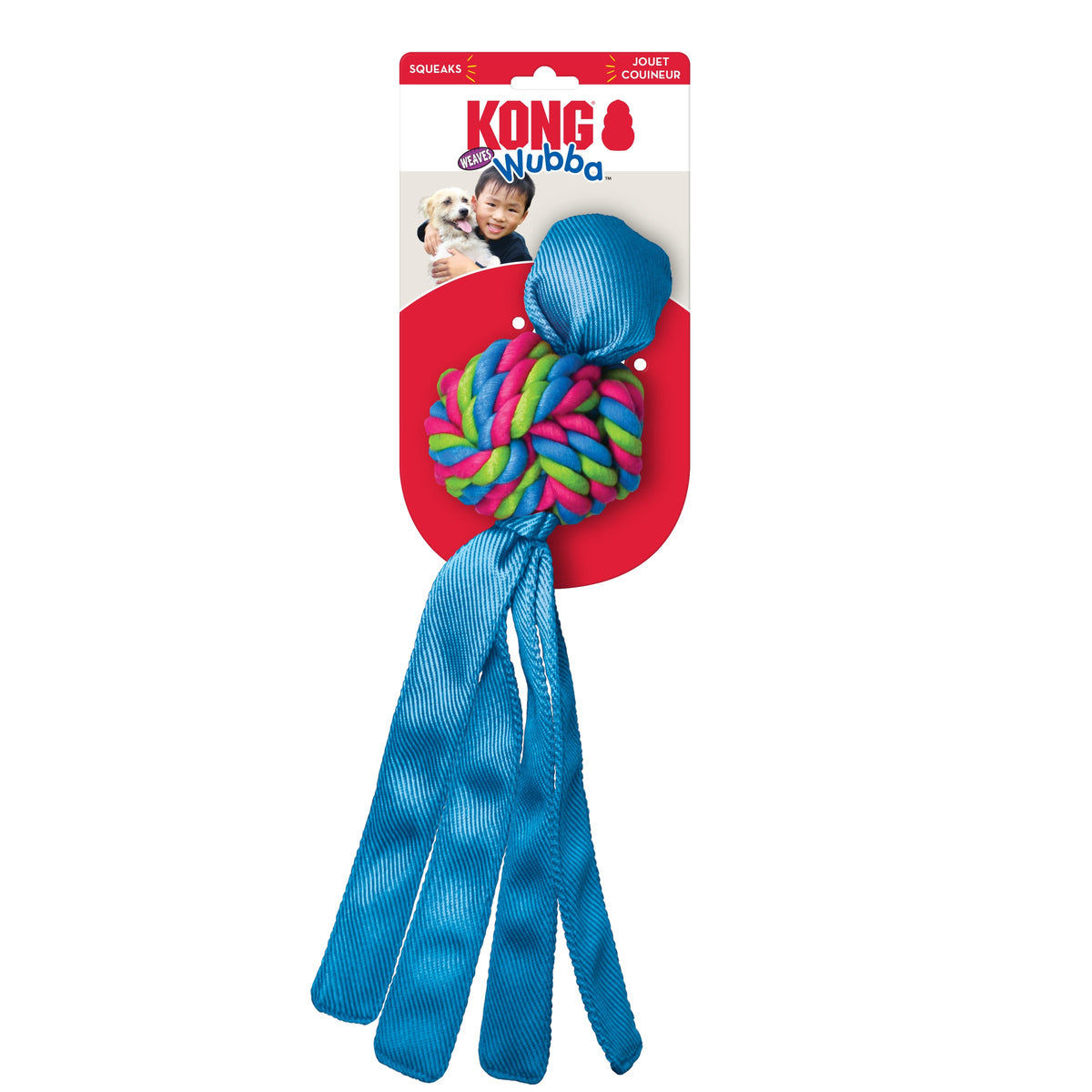 KONG® Wubba Weaves Dog Tug Toy Assorted XL