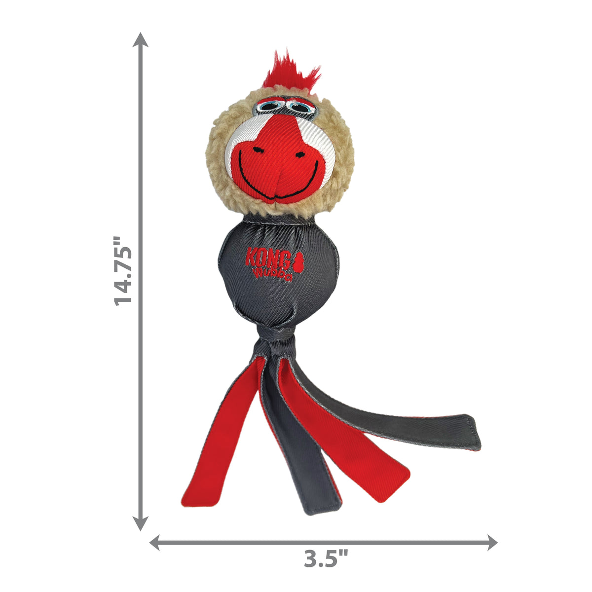 KONG® Wubba™ Zoo Mandrill Dog Tug Toy Large