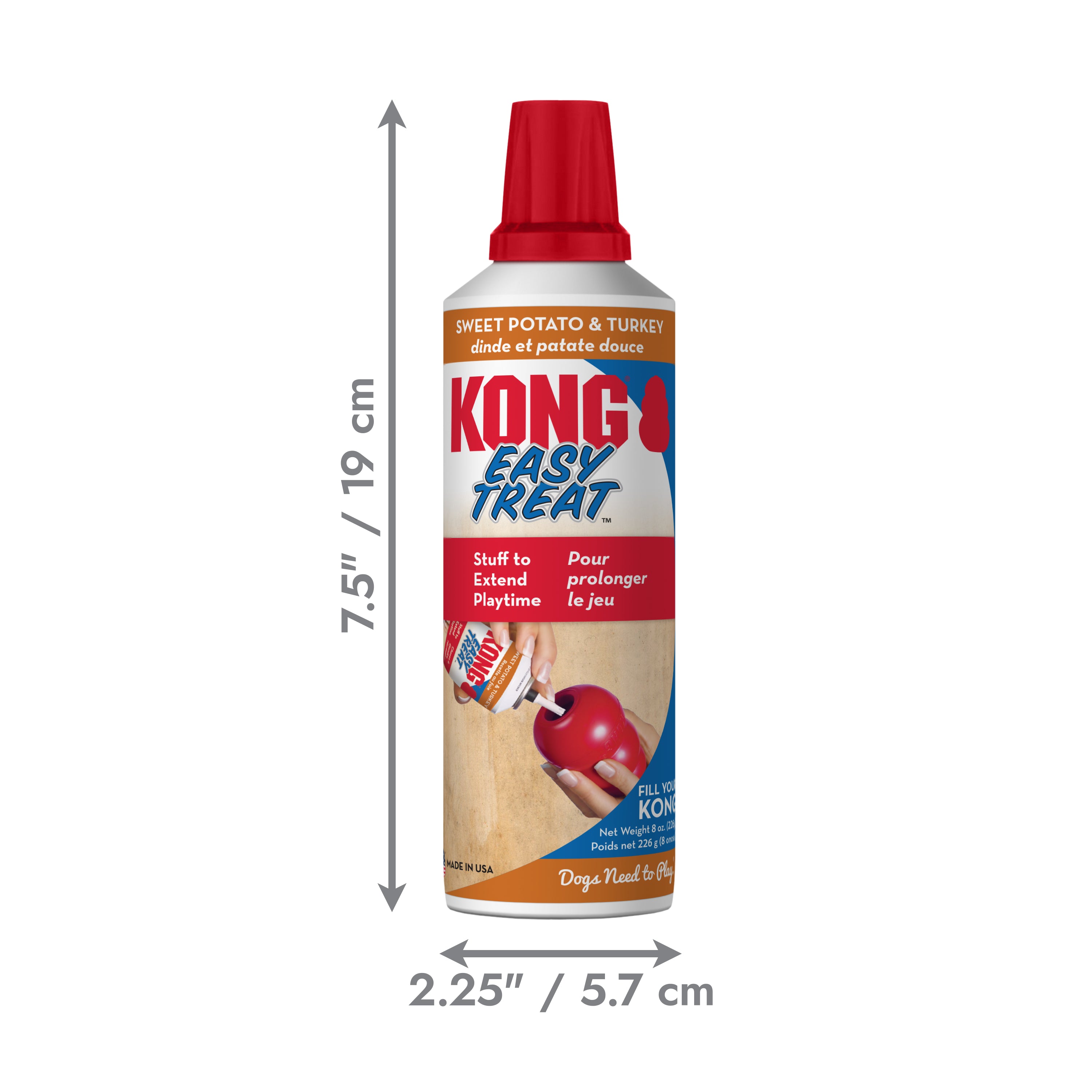 KONG Easy Treat® Turkey & Sweet Potato 8 oz