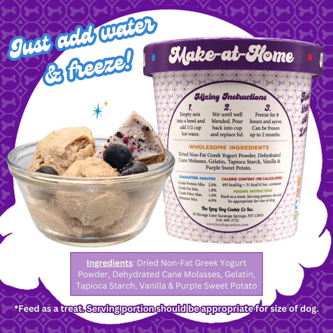 Lazy Dog Make at Home Birthday Ice Cream Mix w/Sprinkles Dog Treat 4.5oz