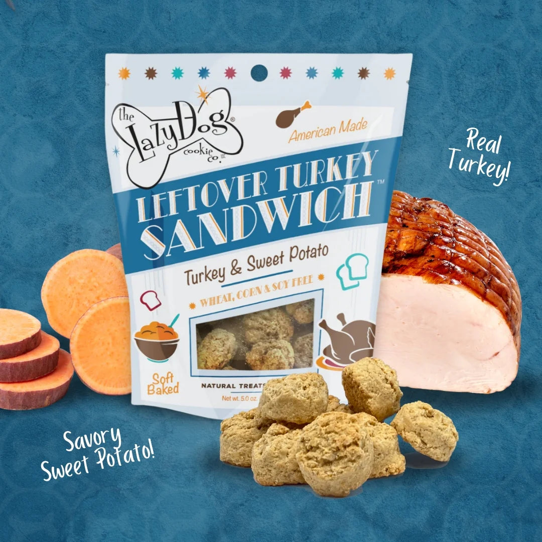 Lazy Dog Leftover Turkey Sandwich Dog Treat