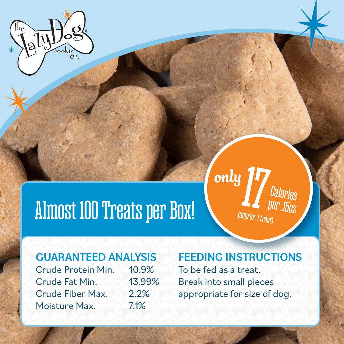 Lazy Dog Boxed Biscuits Cinnamon Swirled Peanut Butter WCSF 14 oz