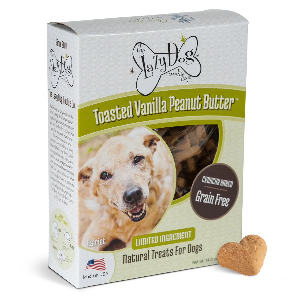 Lazy Dog Boxed Biscuits Toasted Vanilla Peanut Butter GF 14 oz