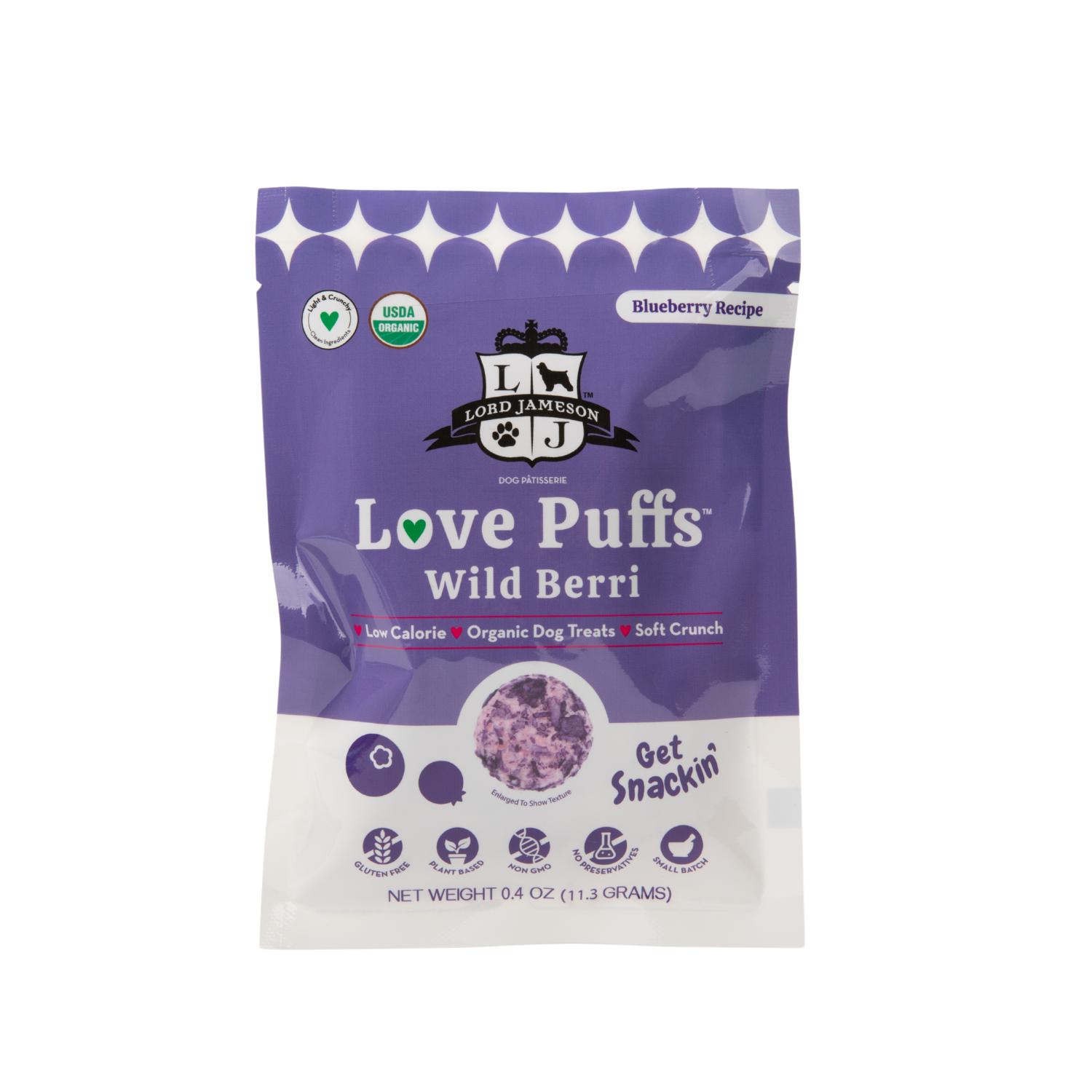 Lord Jameson Love Puff Assortment Grab-n-Go 12 ct Snack Packs + Display