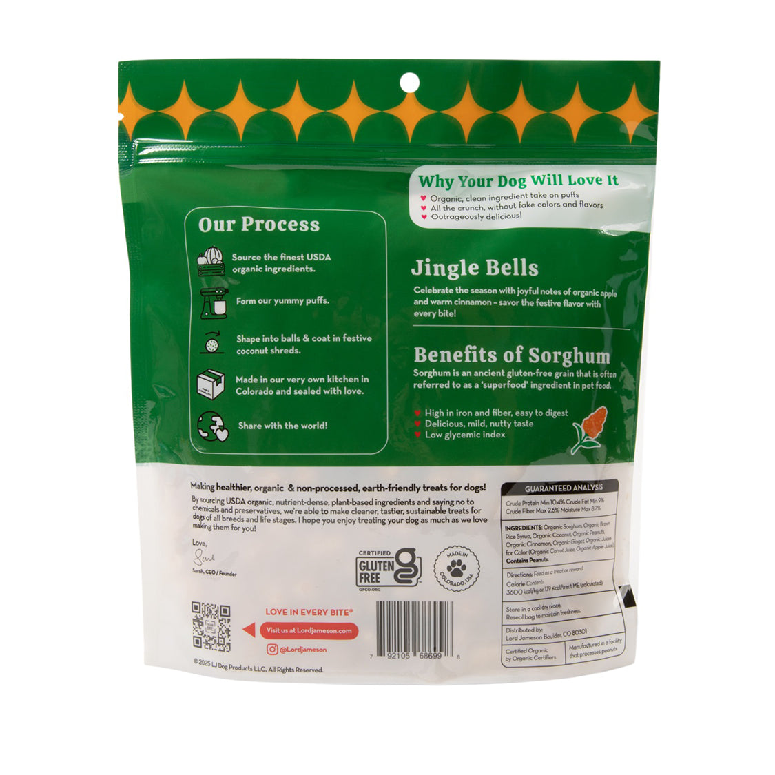 Lord Jameson Love Puffs Jingle Bells Pouch 4oz