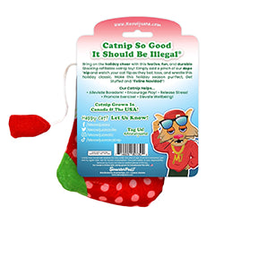 Meowijuana Get Stuffed Stocking Fillable Catnip Toy